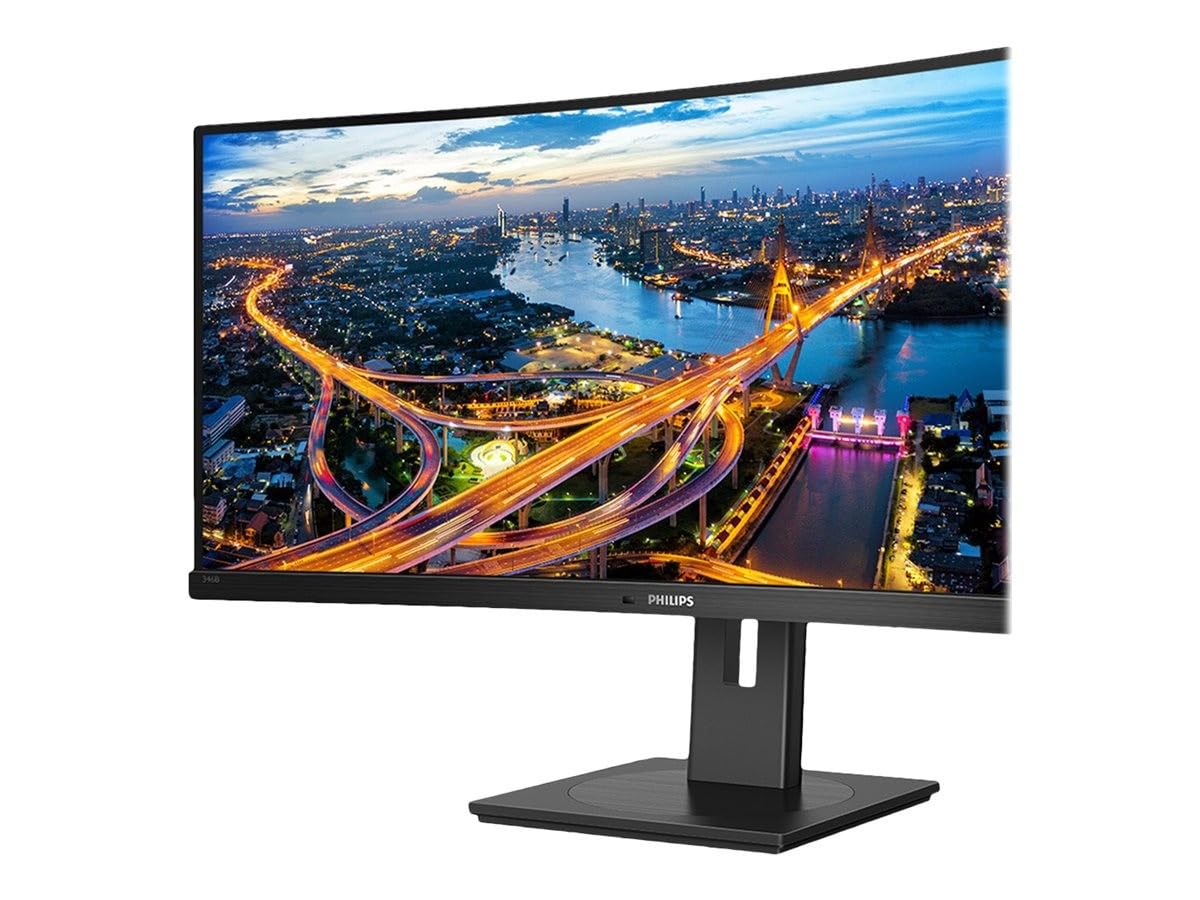 Monitor Profesional Ultrapanorámico Curvo Philips 346B1C 34'/ WQHD/ Multimedia/ Regulable en altura/ Negro Monitor Profesional Ultrapanorámico Curvo Philips 346B1C 34'/ WQHD/ Multimedia/ Regulable en altura/ Negro